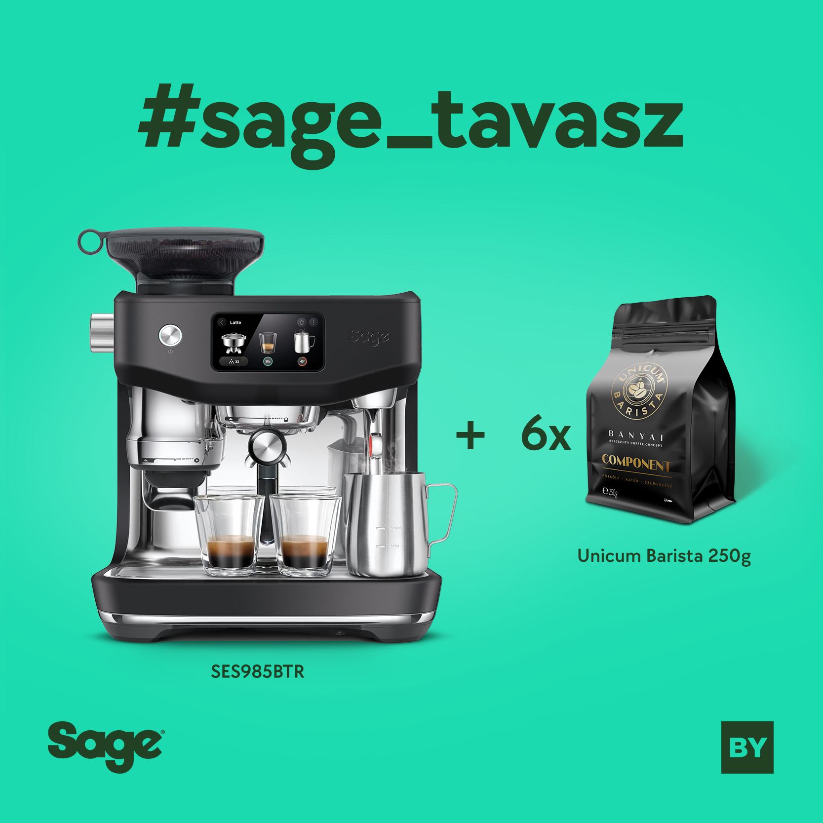 .nr7 - Tavaszi csomag ! -  Sage SES985BTR - The Oracle™ Jet + 6x250g Bányai kávé